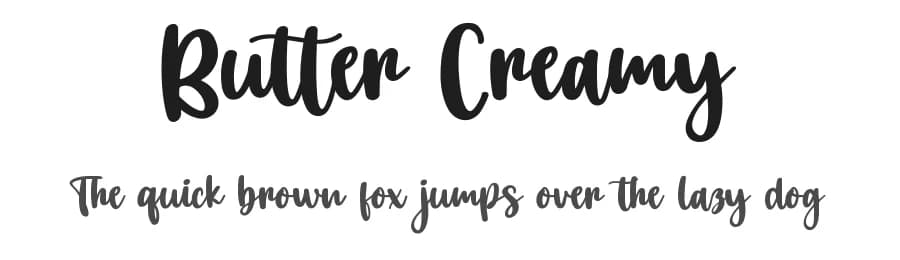 Butter Creamy by Bearytype — Script Handwritten Font