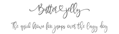 Butter Jelly by Hamzah Muhamad Ihsan — Script Handwritten Font — thumbnail 1