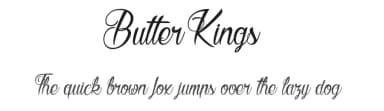 Butter Kings by dcoxy - Greg Medina — Script Handwritten Font — thumbnail 1