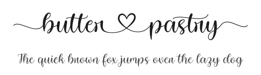 Butter Pastry by Hamzah Muhamad Ihsan — Script Handwritten Font