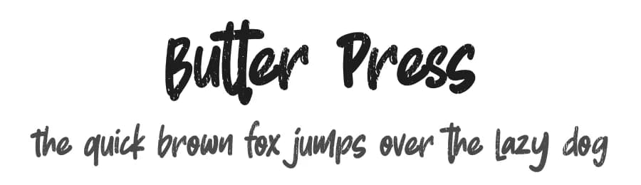 Butter Press by Gassstype — Script Handwritten Font