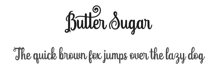 Butter Sugar by Mozatype — Script Handwritten Font