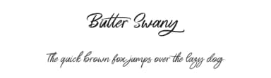 Butter Swany by FHFont — Script Handwritten Font — thumbnail 1