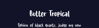 Butter Tropical by Allouse Studio — Script Handwritten Font — thumbnail 2