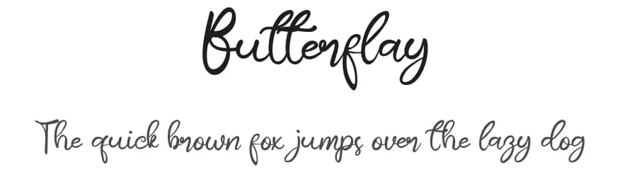 Butterflay by Kateeng Ciu — Script Handwritten Font