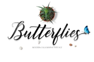 Butterflies Script Font by fargunstudio — Script Handwritten Font — thumbnail 1