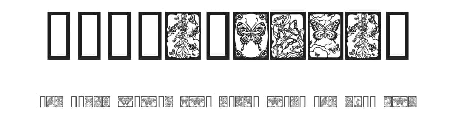 Butterflies by House of Lime — Dingbats Font