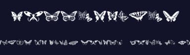Butterflies by Typadelic — Dingbats Font — thumbnail 2