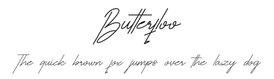 Butterfloo by Jadatype — Script Handwritten Font