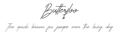 Butterfloo by Jadatype — Script Handwritten Font — thumbnail 1