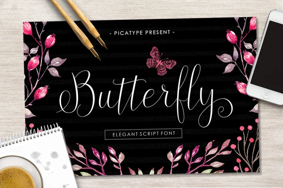 Butterfly Script Font by Picatype Studio — Script Handwritten Font