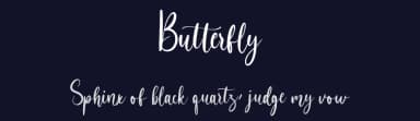 Butterfly by Hugefonts — Script Handwritten Font — thumbnail 2