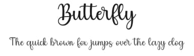 Butterfly by Wahyu Studio — Script Handwritten Font — thumbnail 1