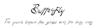 Butterfly by Eddy Goodboy — Script Handwritten Font — thumbnail 1