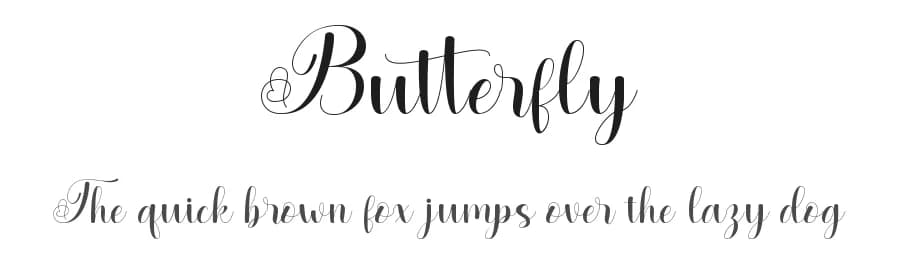 Butterfly by JunCreative — Script Handwritten Font