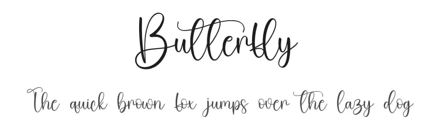 Butterfly by Scratchones — Script Handwritten Font