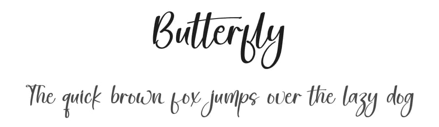 Butterfly by Inermedia Studio — Script Handwritten Font