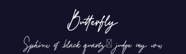 Butterfly by lyanatha — Script Handwritten Font — thumbnail 2