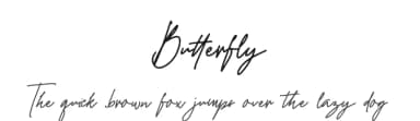 Butterfly by lyanatha — Script Handwritten Font — thumbnail 1