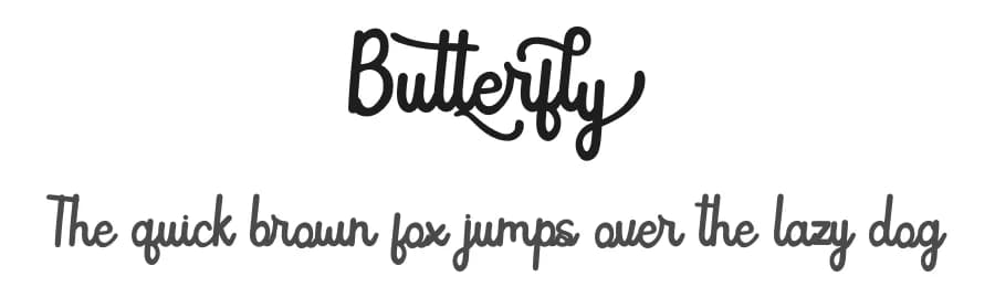 Butterfly by Skiiller Studio — Script Handwritten Font