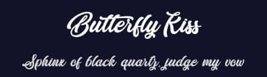 Butterfly Kiss by Typhoon Type - Suthi Srisopha — Script Handwritten Font — thumbnail 2