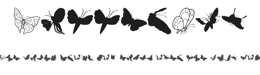 ButterFly by Manfred Klein — Dingbats Font