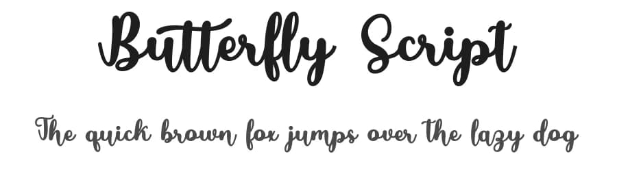 Butterfly Script by Bosstype Studio — Script Handwritten Font