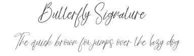 Butterfly Signature by Scratchones — Script Handwritten Font — thumbnail 1