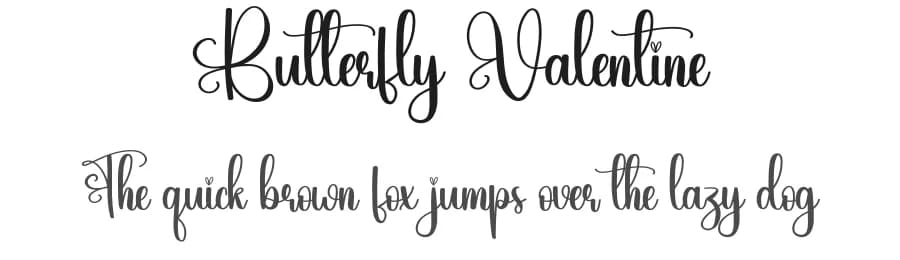 Butterfly Valentine by Scratchones — Script Handwritten Font