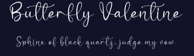 Butterfly Valentine by Scratchones — Script Handwritten Font — thumbnail 2