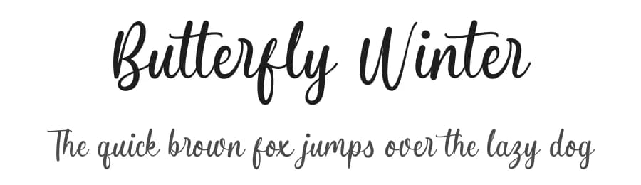 Butterfly Winter by StringLabs Creative Studio — Script Handwritten Font