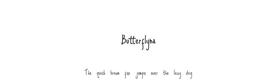 Butterflyna by Faceless Creative — Script Handwritten Font — preview 1