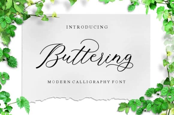 Buttering Font by LetterFreshStudio — Script Handwritten Font