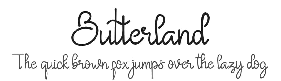 Butterland by Subectype & Orenari — Script Handwritten Font