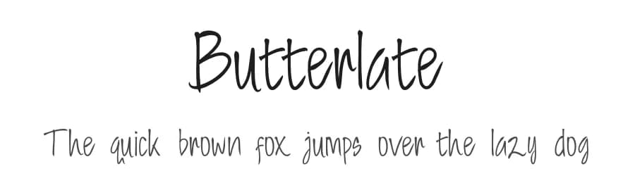 Butterlate by Saiful Anwar — Script Handwritten Font