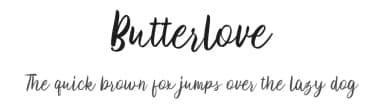 Butterlove by Typetemp Studio — Script Handwritten Font — thumbnail 1