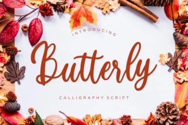 Butterly Font by CreatypeStudio by CreatypeStudio — Script Handwritten Font — thumbnail 1