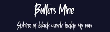 Butters Mine by Four Lines — Script Handwritten Font — thumbnail 2