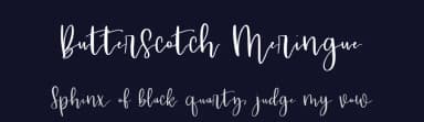 Butterscotch Meringue by Chris Glover — Script Handwritten Font — thumbnail 2