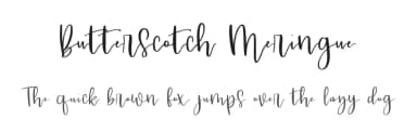 Butterscotch Meringue by Chris Glover — Script Handwritten Font — thumbnail 1
