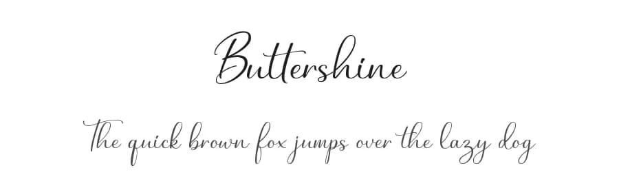 Buttershine by Letterflow — Script Handwritten Font