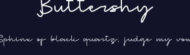 Buttershy by Rhamdani Mardiansyah — Script Handwritten Font — thumbnail 2