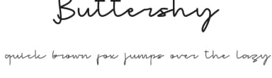 Buttershy by Rhamdani Mardiansyah — Script Handwritten Font — thumbnail 1