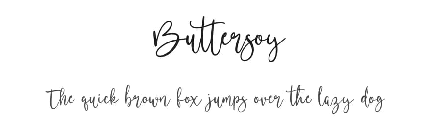 Buttersoy by Maulana Creative — Script Handwritten Font