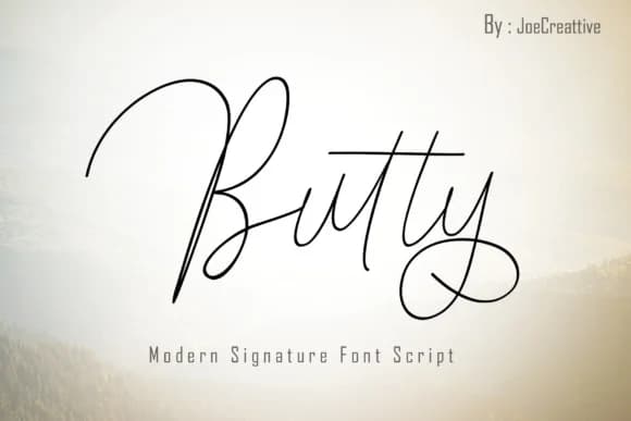 Butty Font by JoeeCreative — Script Handwritten Font