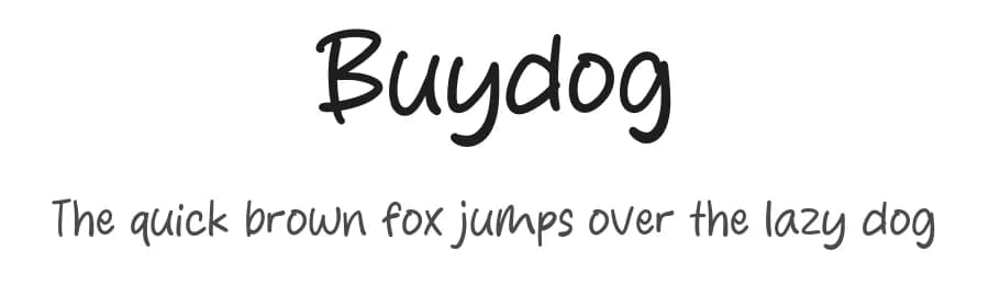 Buydog by Khurasan — Script Handwritten Font