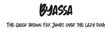 Byassa by Gassstype — Script Handwritten Font — thumbnail 1