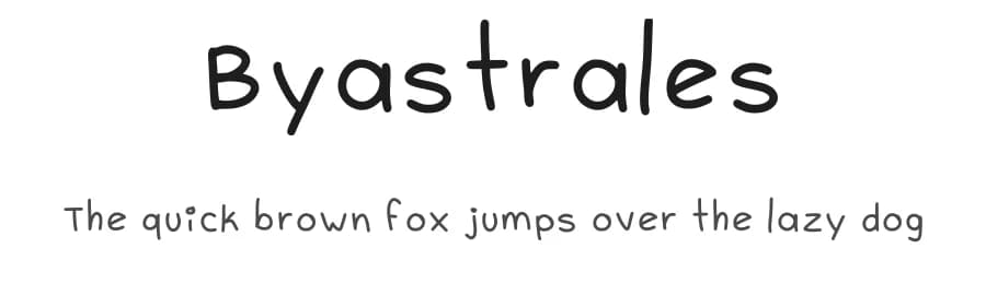 Byastrales by Less — Script Handwritten Font