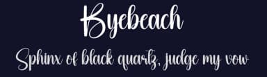 Byebeach by Scratchones — Script Handwritten Font — thumbnail 2
