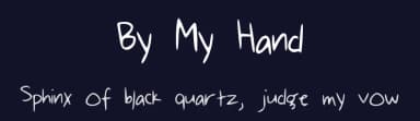 By My Hand by Jordan Gentry — Script Handwritten Font — thumbnail 2